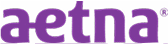 Aetna Logo: Health insurance and benefits solutions. Purple Aetna company logo for healthcare services.