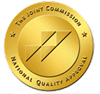 Joint Commission National Quality Approval seal. Healthcare accreditation for quality and safety standards.